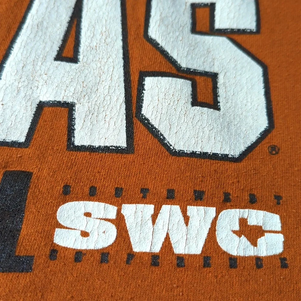 VTG Team Edition Texas Longhorns Sweatshirt Burnt Orange Mens XXL FootballUSA